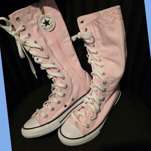 Converse Kids Light Pink Knee-High Sneakers